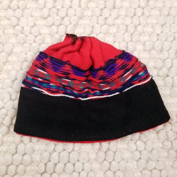 Merkley 100% Wool Patterned Beanie Beaded Pom Pom Tassel - Picture 10 of 10